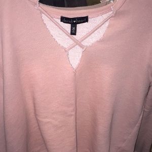 Mauve-pink long sleeve shirt